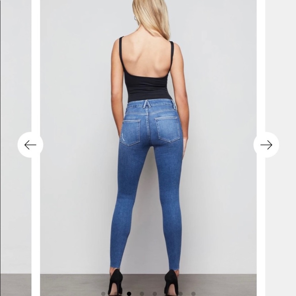 Good American zebra pocket jeans NWOT🥰